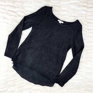 White House Black Market black sequin sweater • Size small